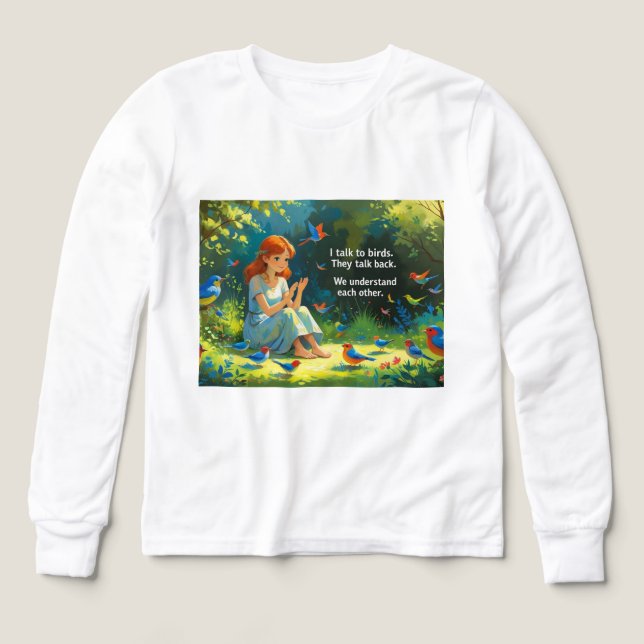 Camiseta de manga larga para niños (Diseño frontal)