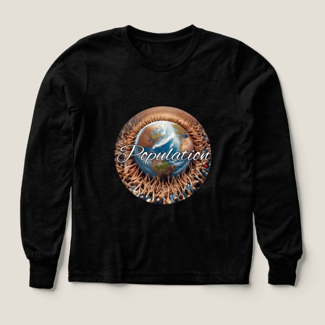 Camiseta de manga larga para niños Bella+Canvas Tr (Diseño frontal)