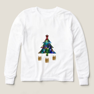 Camiseta de manga larga para niños con árbol de Na