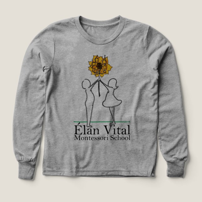 Camiseta de manga larga para niños EVM  (Diseño frontal)