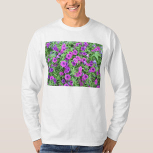 Camiseta de manga larga para Petunias moradas