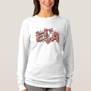 Camiseta de manga larga para profesora de ELA navi
