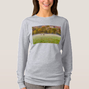 Camiseta de manga larga pareja de alces pastando