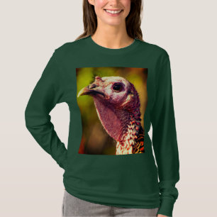 Camiseta de manga larga Pavo de cerca y personal