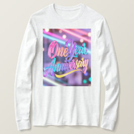 Camiseta de manga larga por aniversario de un año