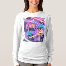 Camiseta de manga larga por aniversario de un año