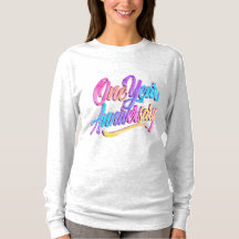 Camiseta de manga larga por aniversario de un año