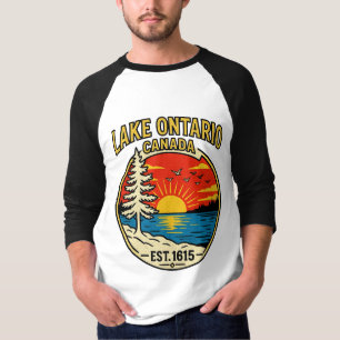 Camiseta de Manga Larga Puesta de Sol Pop Art del