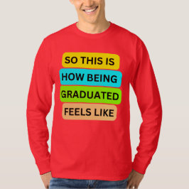 Camiseta de manga larga roja SO_ESTA_ES_CÓMO_BEING