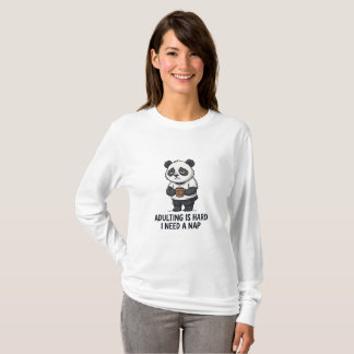 Camiseta de Manga Larga Ser Adulto Es Difícil Nece