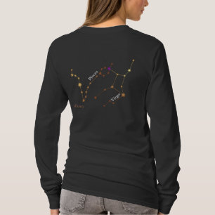 Camiseta de manga larga signo zodiacal de pareja
