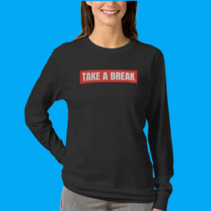 Camiseta de Manga Larga Take A Break – Modo Descan