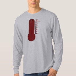 Camiseta de manga larga termómetro de estrés