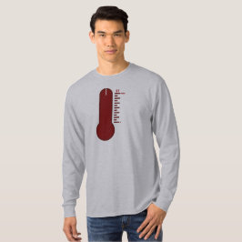 Camiseta de manga larga termómetro de estrés