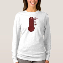 Camiseta de Manga Larga Termómetro de Estrés