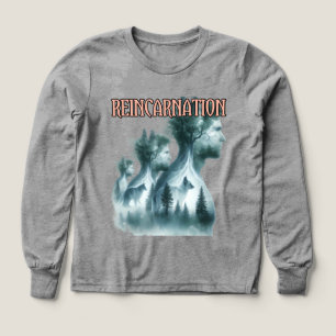 Camiseta de manga larga triblend para niños Bella+