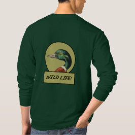 Camiseta de manga larga verde bosque cabeza de pat