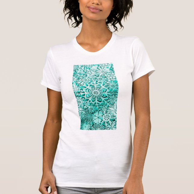 Camiseta de manga larga verde nieve (Anverso)