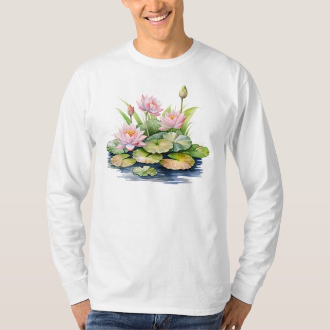 Camiseta de manga larga Water Lily (Anverso)