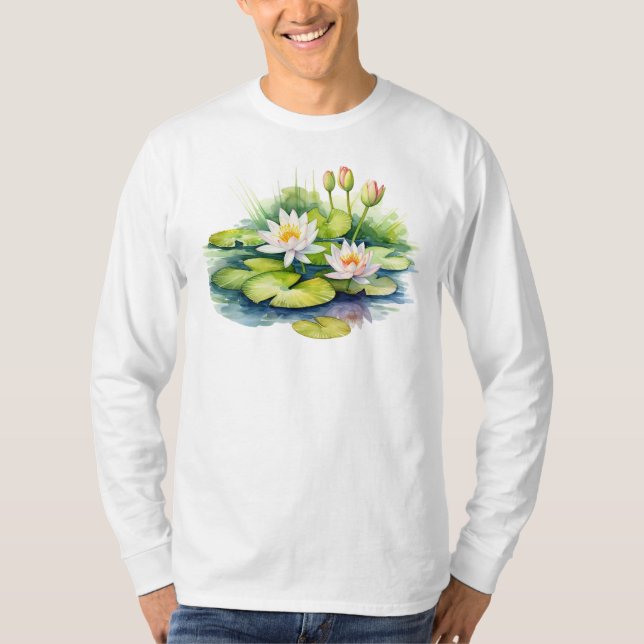 Camiseta de manga larga Water Lily (Anverso)
