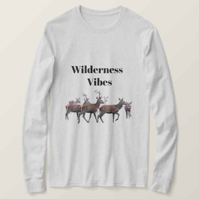 Camiseta de manga larga Wilderness Vibes (Anverso del diseño)