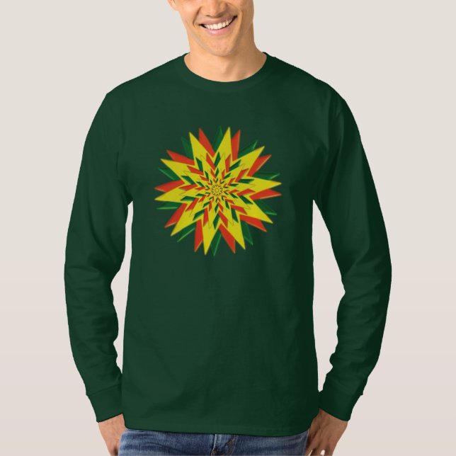 Camiseta de manga larga Yuletide Star (Anverso)