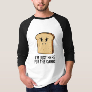 Camiseta de Manga Raglan Divertida Solo Estoy Aquí