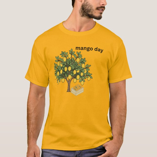 camiseta de mango para jovenes  (Anverso)