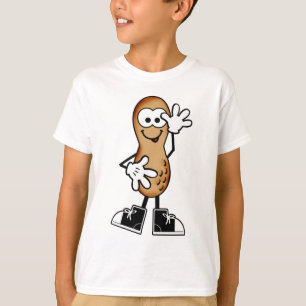Camiseta de maní bailando de manera silenciosa