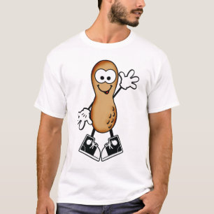 Camiseta de maní bailando de manera silenciosa