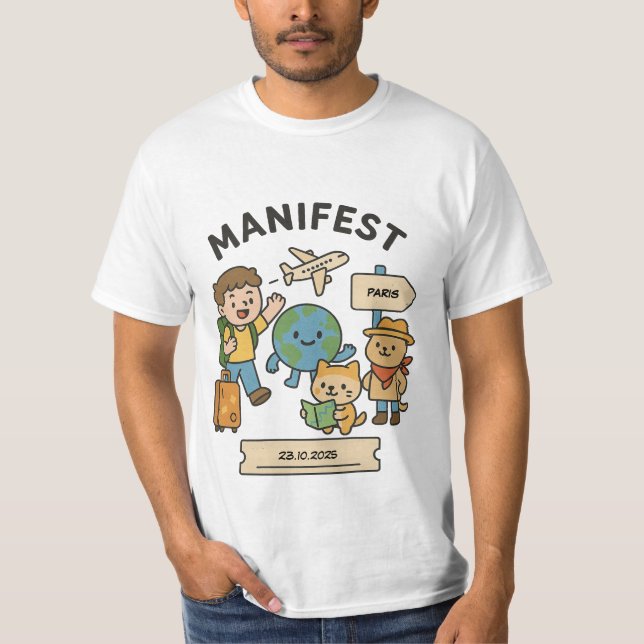 Camiseta de Manifestación de Viajes de personaliza (Anverso)