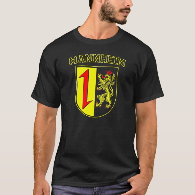 Camiseta De Mannheim (escudos de armas) Alemania (Anverso)