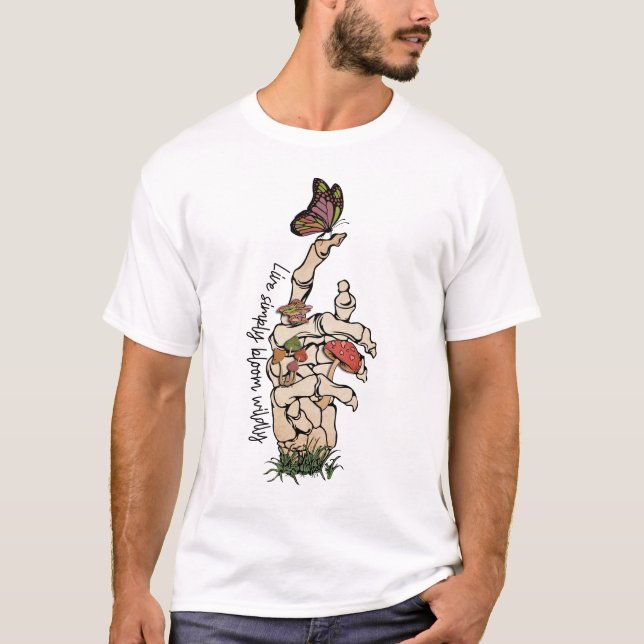 Camiseta De Mano De Esqueleto (Anverso)