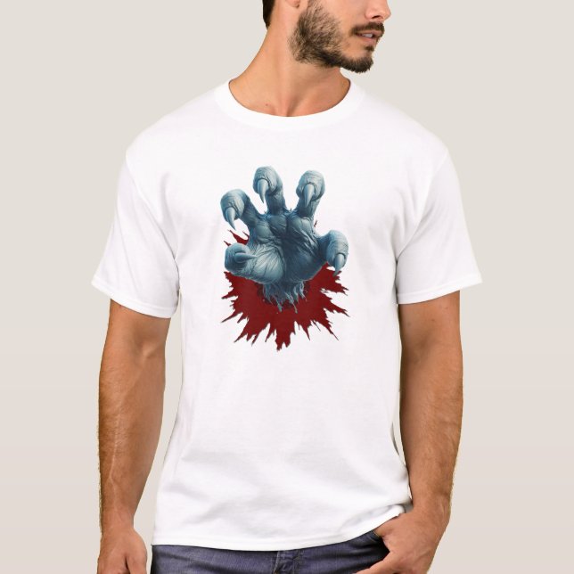 Camiseta de mano demoníaca (roja) (Anverso)