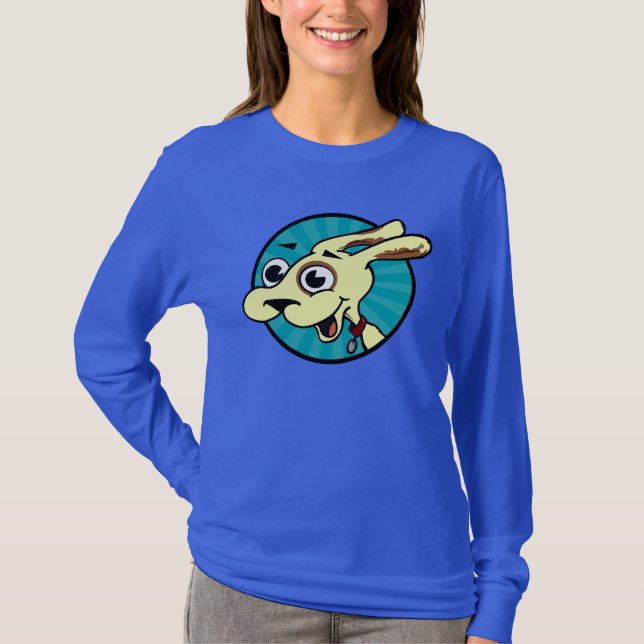CAMISETA DE MANO LARGA DE PERRO DIVERTIDO (Anverso)