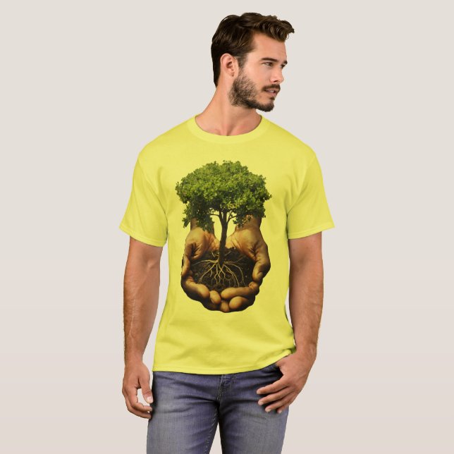 Camiseta de mano y árbol de la vida (Anverso completo)