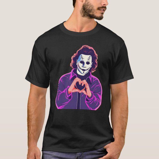 Camiseta de manos de Michael Myers Heart (Anverso)