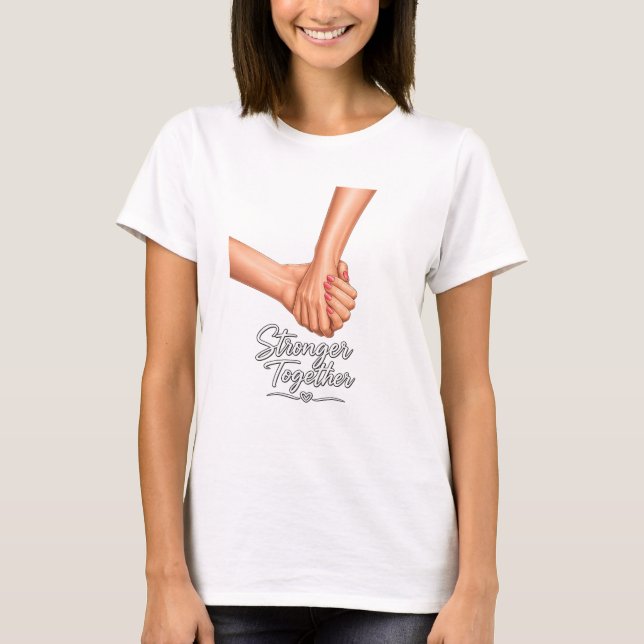 Camiseta de manos unidas más fuertes (Anverso)