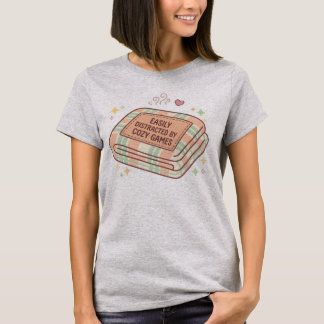 Camiseta de manta fácilmente distraído por juegos