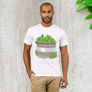 Camiseta de manzanas verdes