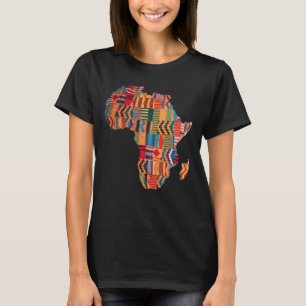 Camiseta de Mapa Africano Colorido de Celebración