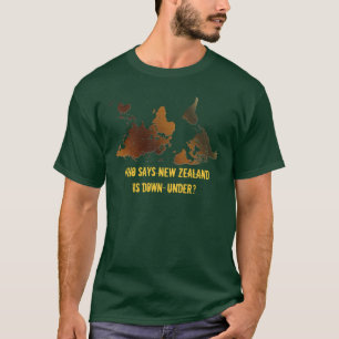Camiseta de MAPA MUNDIAL DE MUNDO ABAJO