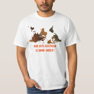 Camiseta de MAPA MUNDIAL DE MUNDO ABAJO