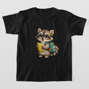 Camiseta de mapache lindo para niños para el regre