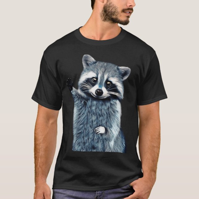 Camiseta de mapache - Mapache fresco de la natural (Anverso)