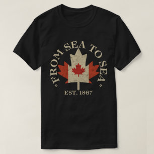 Camiseta De Mar a Mar Canadá est. 1867