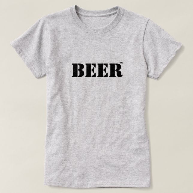 Camiseta de Marca Registrada de Cerveza (Diseño del anverso)