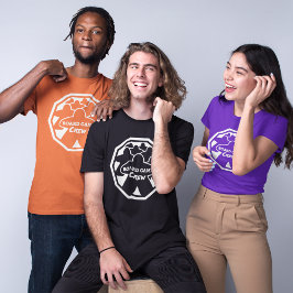 Camiseta de marco blanco de la tripulación de jueg