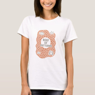 Camiseta de marco de coral de arrecife de patrones