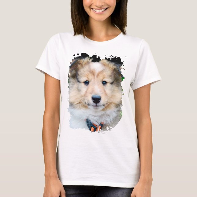 Camiseta De Marco Grunge De Perro Cúpico (Anverso)